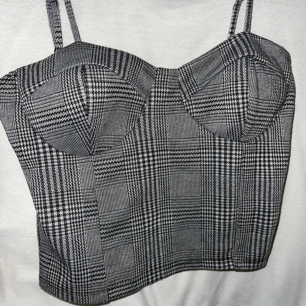 Plaid Crop Top